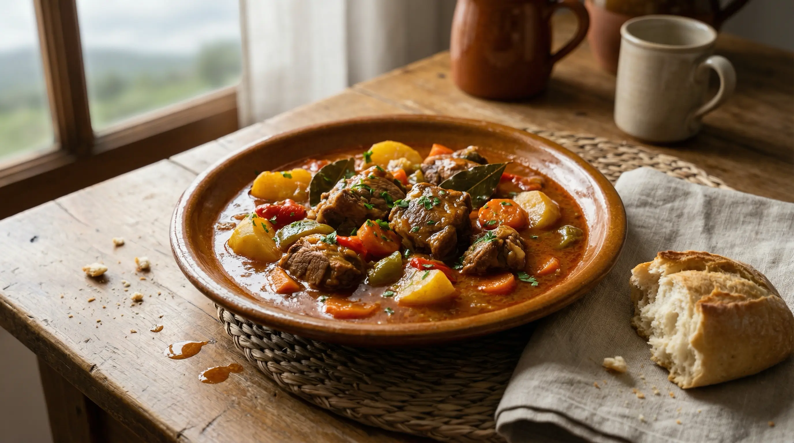 Caldereta de cordero (Receta de Aldea)