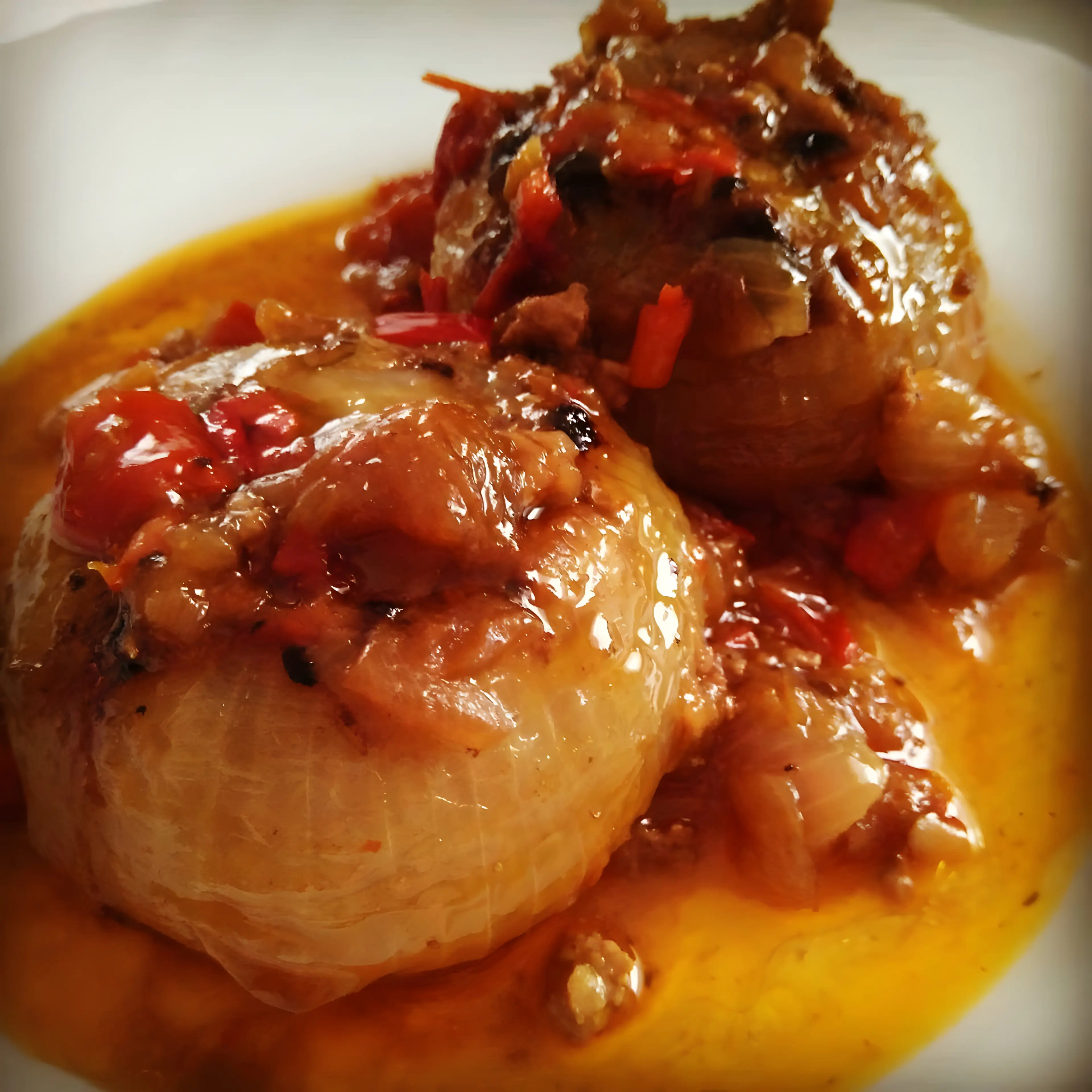Cebollas rellenas de carne (Receta Tradicional)