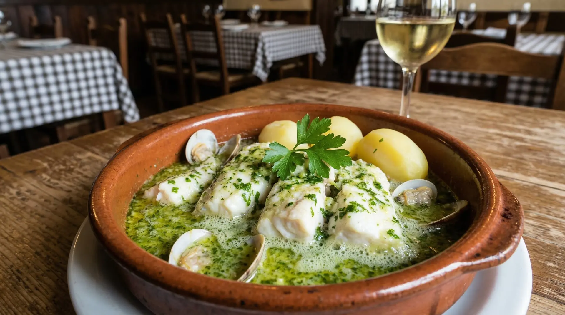 Merluza a la asturiana (En Salsa Verde con Sidra)