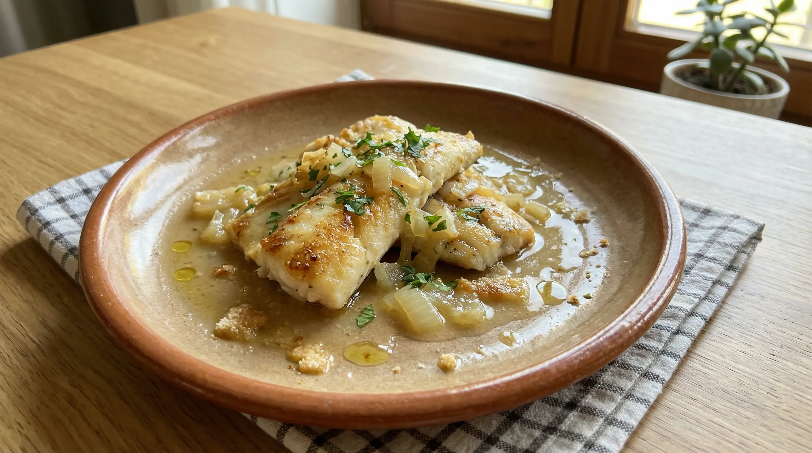 Merluza a la sidra (Receta de Sidrería)