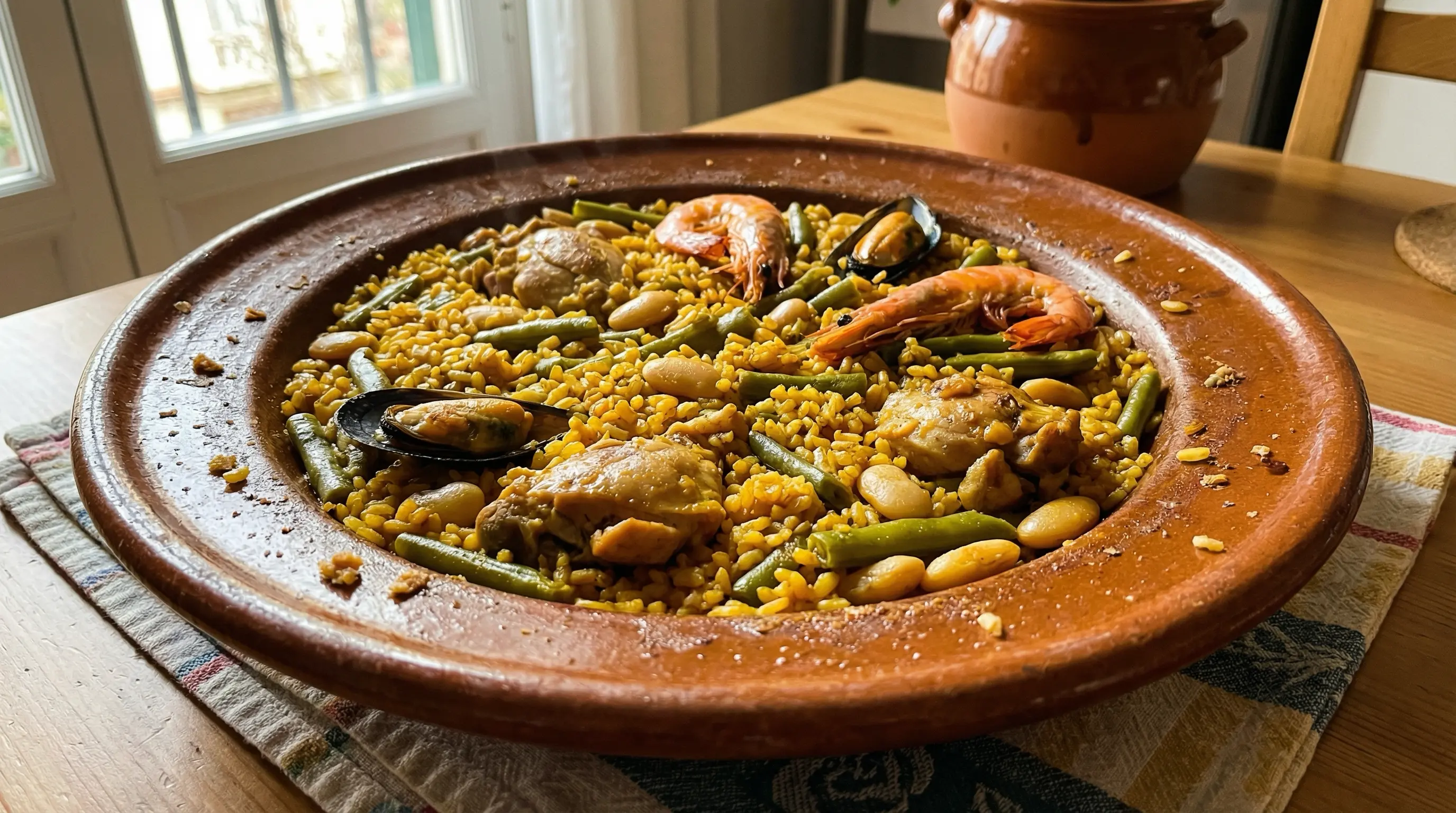 Paella de Pescado y Marisco del Cantábrico
